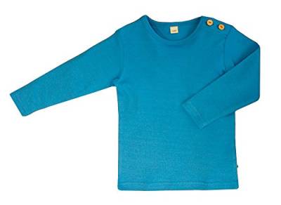 Baby Kinder Langarmshirt Bio-Baumwolle 13 Farben T-Shirt Shirt Jungen Mädchen Gr. 50/56 bis 140 (74-80, blau) von rescence naturel/Baby-Kinder