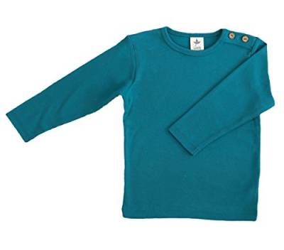 Baby Kinder Langarmshirt Bio-Baumwolle 13 Farben T-Shirt Shirt Jungen Mädchen Gr. 50/56 bis 140 (74-80, blau-Ozean) von rescence naturel/Baby-Kinder