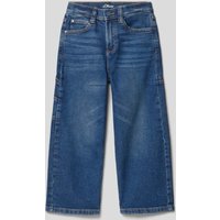 s.Oliver RED LABEL Baggy Fit Jeans mit Beintaschen in Blau, Größe 98 von s.Oliver RED LABEL