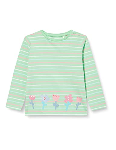 s.Oliver Junior Baby Girls 2130620 T-Shirt, Langarm, grün | Mehrfarbig 73G1, 68 von s.Oliver