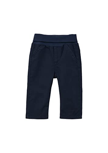 s.Oliver Junior Boy's Chino Hose mit Umschlagbund, Blue, 62 von s.Oliver