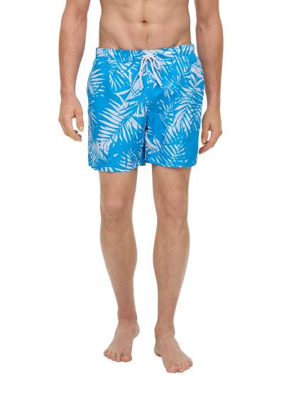 s.Oliver - Relaxed: Shorts mit All-over-Print, Herren, türkis von s.Oliver