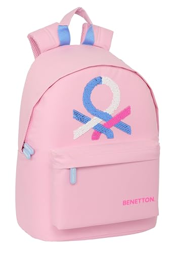 Safta M819 Jugendrucksack für 35,6 cm (14,1 Zoll), ideal für Jugendliche unterschiedlichen Alters, bequem und vielseitig, Qualität und Stärke, 31 x 16 x 41 cm, Unisex, Kinder, Rosa, Estándar, Casual von safta