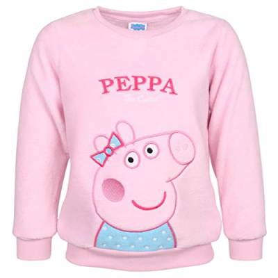 Peppa Pig Hellrosa Mädchen-Sweatshirt, Fleece-Sweatshirt 3-4 Jahre von sarcia.eu