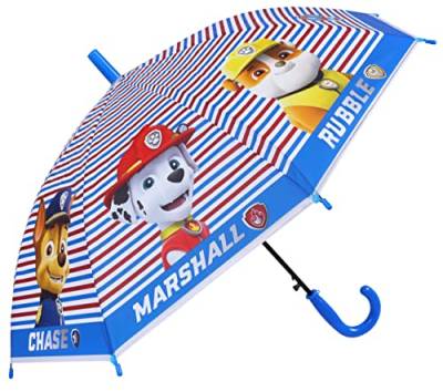 Regenschirm für Jungen mit bunten Streifen Paw Patrol Einheitsgröße von sarcia.eu