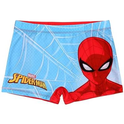 Spider-Man Marvel Badehose für Jungen, Blaue Badeboxershorts 6-7 Jahre von sarcia.eu