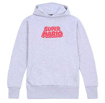 Super Mario Graue Bluse/Kapuzenpullover für Herren grau M von sarcia.eu