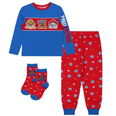 Geschenkset: Pyjama + Socken für Jungen Paw Patrol 3-4 Jahre von sarcia.eu
