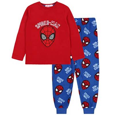 Marvel Spider-Man Pyjama/Schlafanzug für Jungen, langärmelig, rot-blau 4-5 Jahre von sarcia.eu