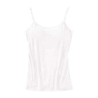 tsaChick Damen Sport Top mit Integriertem BH - Longline Gepolsterter Yoga-BH Ohne Bügel, 2 in 1 Gym Fitness Tanktop von tsaChick