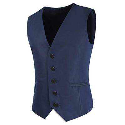 tsaChick Damen Weste Herren Formale Klassische Weste Baumwolle Vintage 50er ärmellose Blazer Mode Vest Tops Retro Anzugweste Gilet Knopfleiste Kurze Gilet Hochzeit Hahnentritt Tank Top Hemdbluse von tsaChick