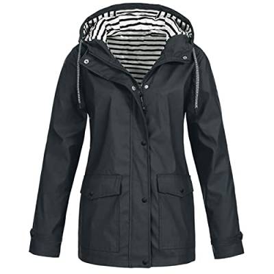 tsaChick Softshelljacke Damen Regenjacke Damen Atmungsaktiver Windbreaker Mit Kapuze Regenponcho Leicht Mehrzweck Poncho Regenponcho FüR Damen Herren Damen wasserdichte Faltbar Regenmantel von tsaChick