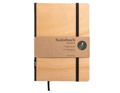 tyyp Nachhaltiges Design-Notizbuch A5 Holz aus 100 % Recyclingpapier von tyyp
