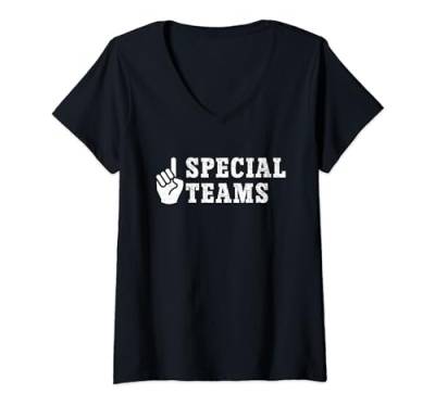 Damen Was ist los Brother Special Teams Special Plays Special Player T-Shirt mit V-Ausschnitt von whats up brother Funny Meme Tees