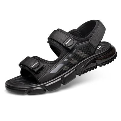 xxjszz Flache Trekking Sandalen für Männer,Atmungsaktive Mesh Weiche Sohle Strand Sandale Sommer Sport Walking Schuhe von xxjszz
