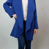 JEEIJ navy Edge collar jacket