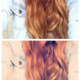 Wie findet ihr die Haare schöner ? oben oder unten  ?:)
Und was denkt ihr ist das für eine Farbe im unteren Bild ?:)