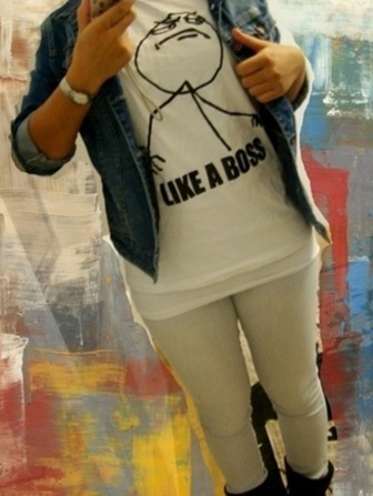 Wie findet ihr das "Like a boss" t-shirt? steht es mir?