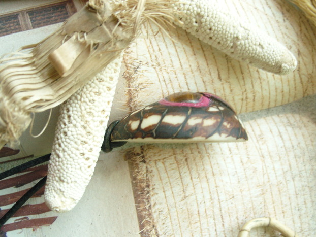 Holzschmuck Tagua Tigerauge / Banksia Samenkapsel Holzschmuck Tagua Tigerauge / Banksia Samenkapsel