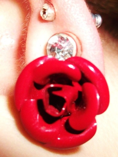 Rosenohrringe *.* Wie findet ihr sie? :)