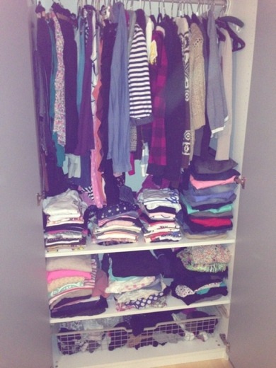 Kleiderschrank aufgeräumt ;)