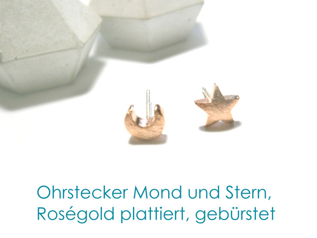 Trendthema Roségold:
Vergoldung über Messing, teilweise mit Sterlingsilber verarbeitet - puristisch, schlicht und in dieser Saison nicht wegzudenken!