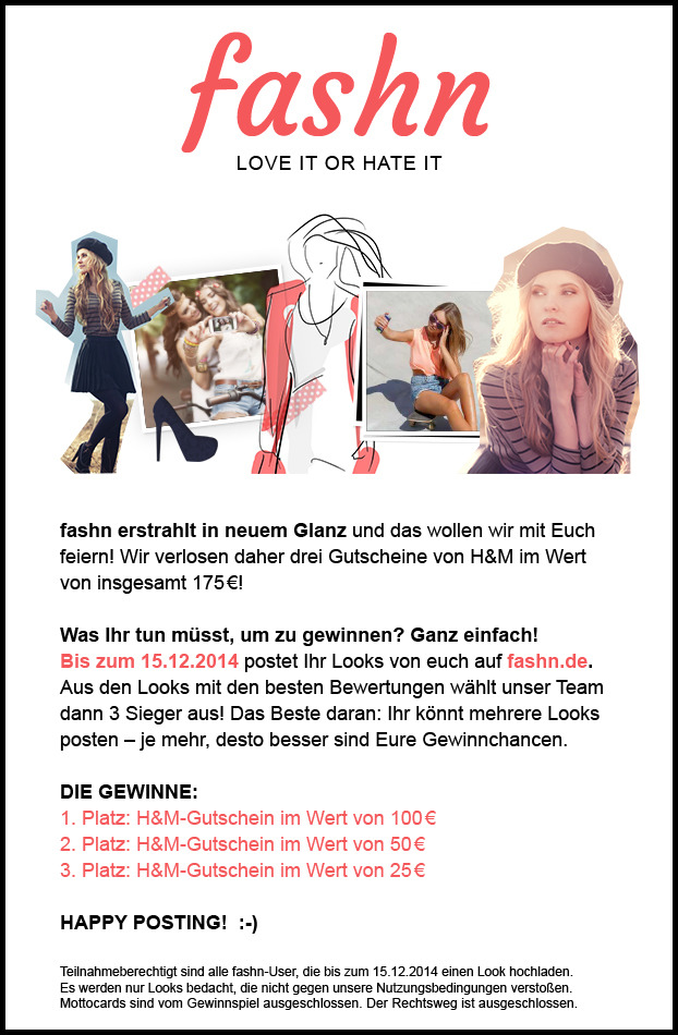Ihr wollt einen H&M-Gutschein gewinnen? Dann macht mit!