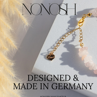 Rosenquarz Armband Edelsteinarmband von NONOSH Made in Germany Made with Love