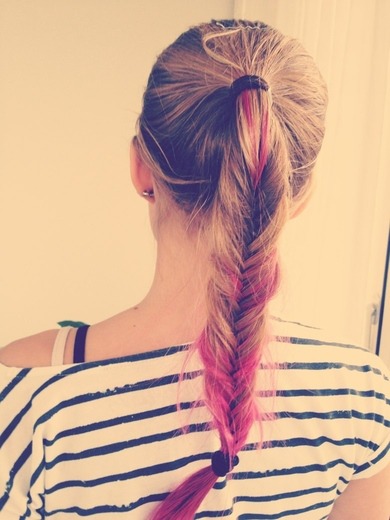 meine neue haare mit fischgerätezopf (: schön?