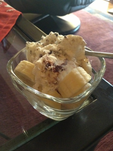 eis mit bananen hihi