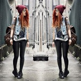 Zu welchem Style passt die Glanzleggins  besser?! Hab nämlich auch eine! <33