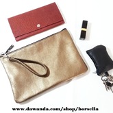 Clutch *Luciana* / Echt Leder / Gold