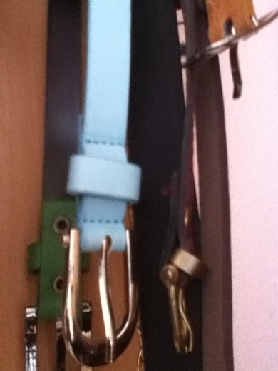 zu welcher Farbe von Hosen würde der hellblaue Gürtel dazulassen?:)