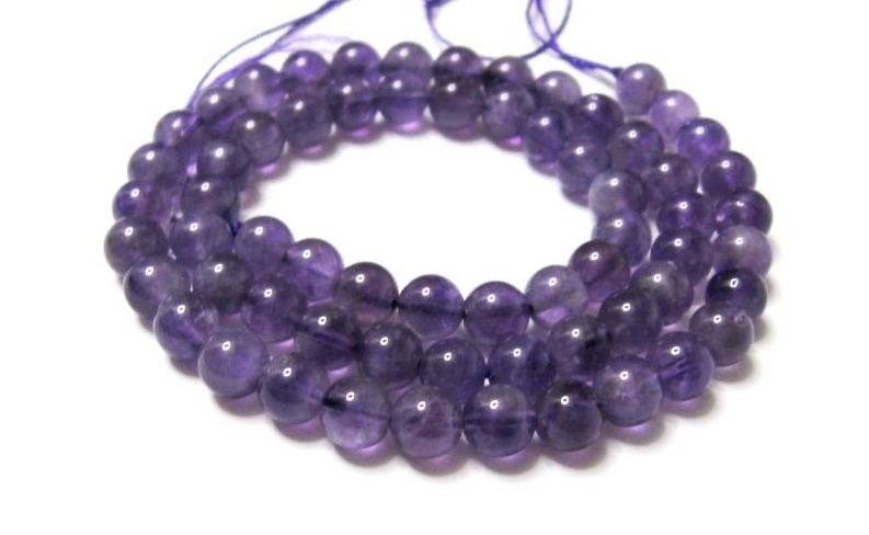 6 mm Amethyst Edelstein-perlen,  Edelstein Strang von Edelsteine-Welt