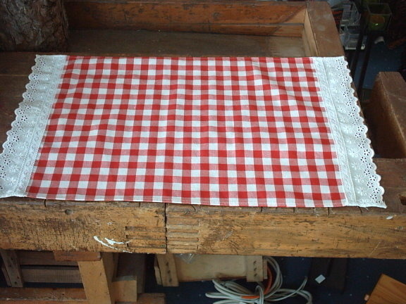 2 Platzset Karo rot weiß 2 Platzset Karo rot weiß von Stoffsachen