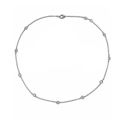 Solitaire Choker, Silber Solitaire Choker, Silber von Pour Toi Jewelry