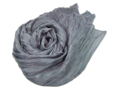 Crinkleschal ASCHGRAU in 4 Größen Crinkleschal ASCHGRAU in 4 Größen von SilkArt-AntjeTopf