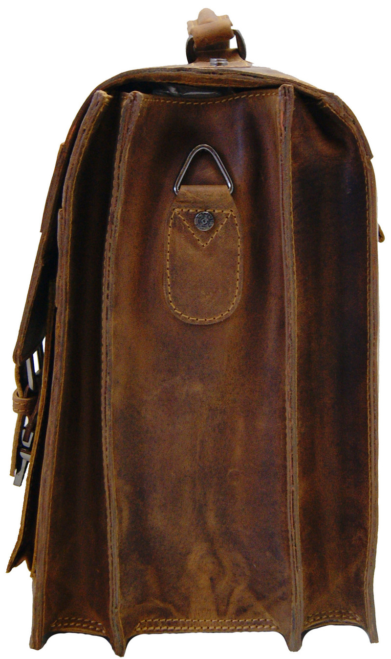 Aktentasche HEDIN aus braunem Grassland-Leder - inkl. Lederpflege Aktentasche HEDIN aus braunem Grassland-Leder - inkl. Lederpflege von Ledertaschenshop24