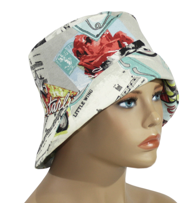 Damen Hut Bucket Hat Sommerhut faltbar 50er Jahre Styl Damen Hut Bucket Hat Sommerhut faltbar 50er Jahre Styl von klennes