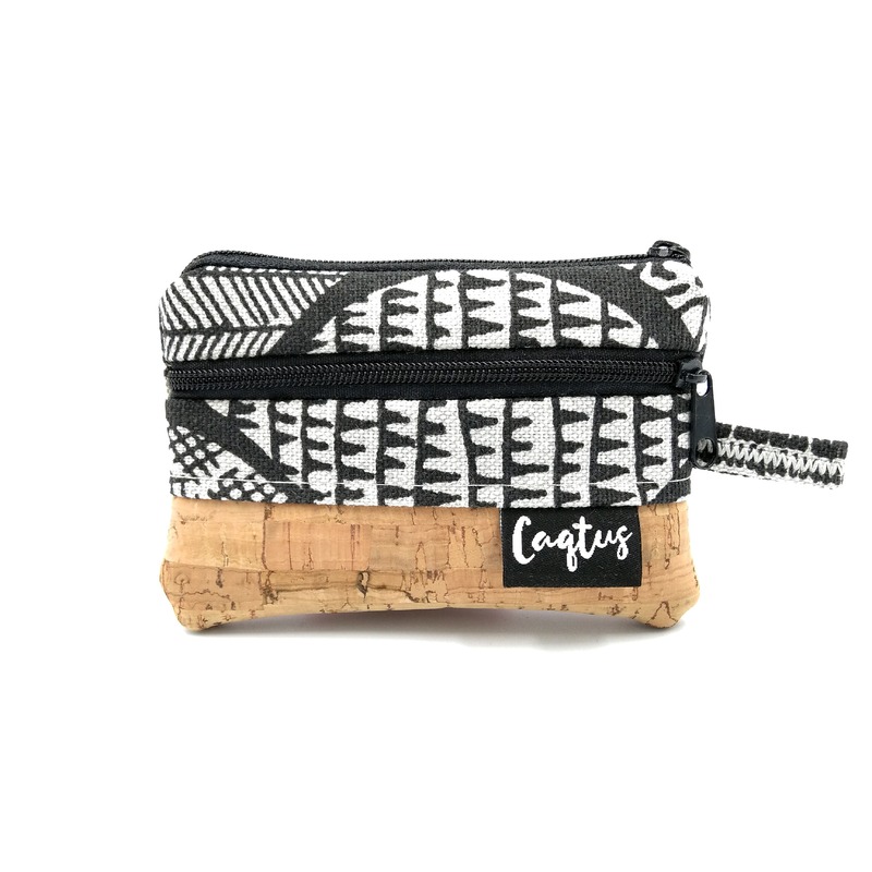 Mini Geldbeutel Kork Handmade von Caqtusdesign