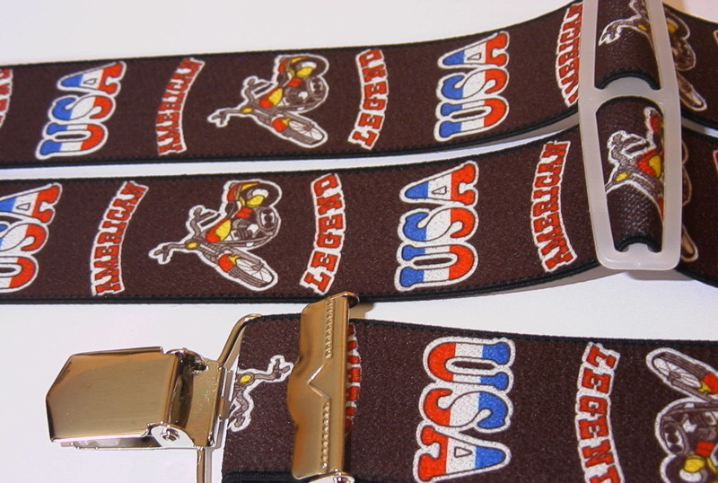 BIKER - Hosenträger - Motorrad - Adler -  Deutschland - 4 stabile Clip von Melsa-1atrend