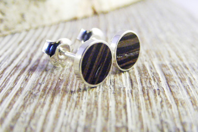 Holz Ohrstecker Silber 925 Wenge Holz Ø 6mm Holz Ohrstecker Silber 925 Wenge Holz Ø 6mm von Holzfelge