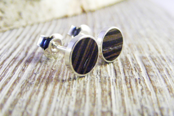 Holz Ohrstecker Silber 925 Wenge Holz Ø 6mm Holz Ohrstecker Silber 925 Wenge Holz Ø 6mm von Holzfelge
