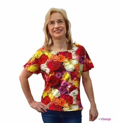 Shirt, Rosen, rot von UL-GlamCity