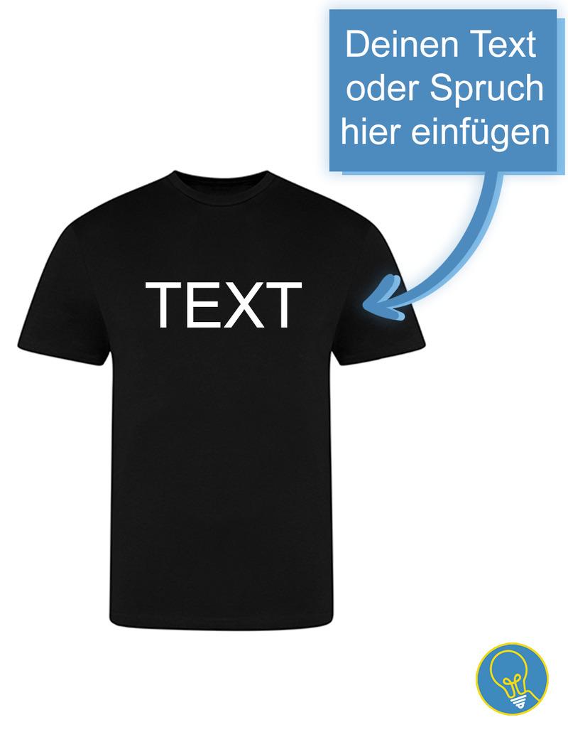 Personalisiertes T-Shirt mit Text Bestickung von Stitch Your Mind
