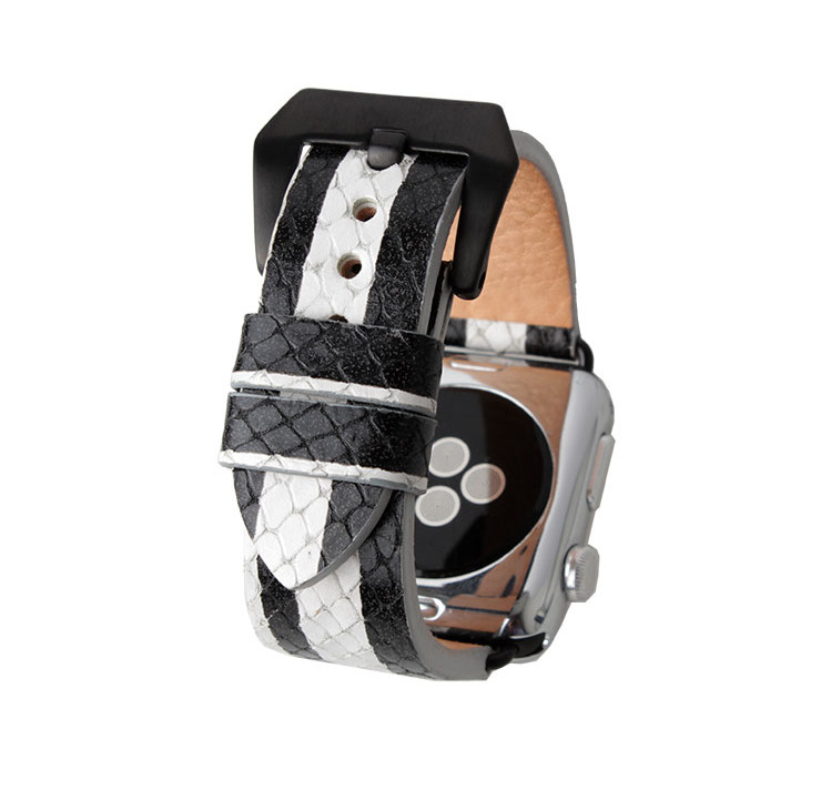 Apple Watch Band für Series 1 2 3 - 38 42 mm echt Leder Uhrenarmband Hand gefertigt in Deutschland von van MARC Leather Goods