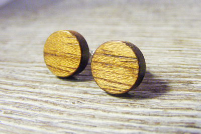 Holz Ohrstecker Silber 925 Tchitola Holz Ø 10mm Holz Ohrstecker Silber 925 Tchitola Holz Ø 10mm von Holzfelge
