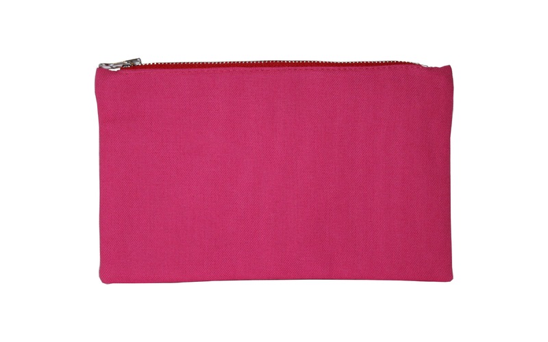 Stoff Clutch mit Hirschkopfmotiv in pink von Unikats-by-Sabine-Greim