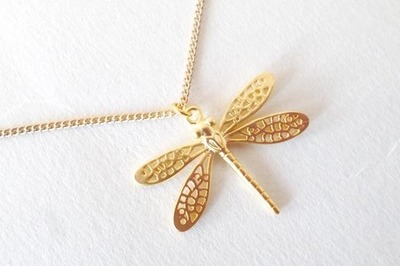 Halskette Libelle Gold Halskette Libelle Gold von CRYSTALLS.de