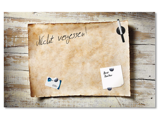 Magnetwand Holzoptik altes Blatt Antik Magnetwand Holzoptik altes Blatt Antik von GrazDesign